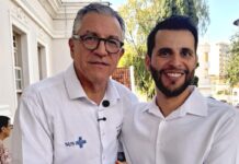 Ministro da Saúde visita Varginha e anuncia avanços em serviços especializados Secretário de Saúde de Varginha e Ministro da Saúde