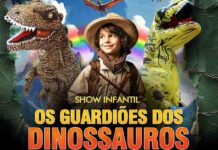 Os Guardiões dos Dinossauros: show infantil gratuito acontece no Shopping neste domingo Guardiões dos dinossauros shopping