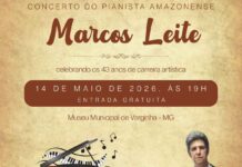 Museu Municipal de Varginha recebe concerto gratuito do pianista amazonense Marcos Leite Museu Municipal de Varginha recebe concerto gratuito do pianista amazonense Marcos Leite