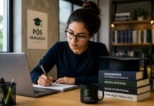 IFSULDEMINAS abre inscrições para pós-graduação EAD gratuita em Engenharia de Segurança do Trabalho Mulher estudante de pos graduação