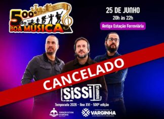 5ª da Boa Música cancelada