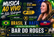 Copa do Mundo em Varginha: Bar do Roges transmite Brasil x Haiti e recebe show de Nita Rodrigues nesta sexta cartaz jogo da copa do mundo 2026 no bar do roges em varginha brasil x haiti show nita rodriguess
