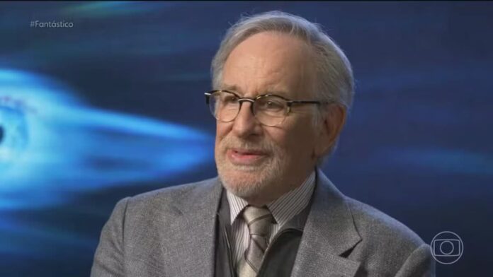 Steven Spielberg Steven Spielberg em recente entrevista ao 'Fantástico' sobre 'Dia D' Foto Globo Divulgação