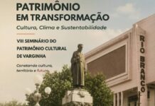Seminário gratuito em Varginha vai discutir patrimônio cultural, clima e sustentabilidade VIII Seminário de Patrimônio Cultural de Varginha