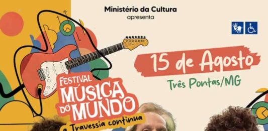 Festival Música do Mundo 2026 confirma Nando Reis, Beto Guedes e Chico Chico em Três Pontas