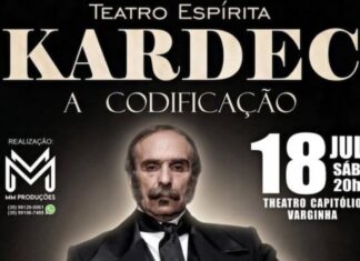 Espetáculo sobre Allan Kardec será apresentado em Varginha no Theatro Capitólio Espetáculo sobre Allan Kardec será apresentado em Varginha no Theatro Capitólio