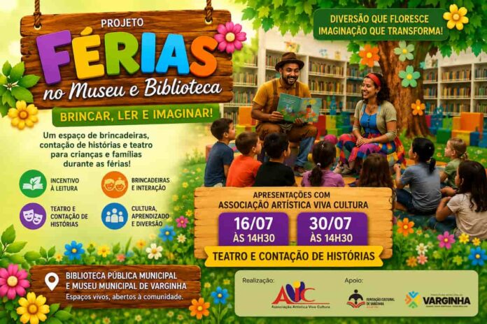 ferias-no-museu-biblioteca-varginha Biblioteca e Museu de Varginha promovem teatro e contação de histórias gratuitos nas férias escolares