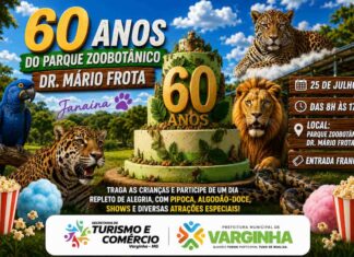 Parque Zoobotânico de Varginha celebra 60 anos com programação especial e entrada gratuita neste sábado Parque Zoobotânico Dr. Mário Frota comemora 60 anos neste sábado (25), em Varginha, com entrada gratuita, atrações para crianças, vacinação, atividades ambientais e homenagem ao fundador.