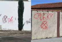 Homem é investigado por apologia ao nazismo após pichações em imóveis de Varginha pixação