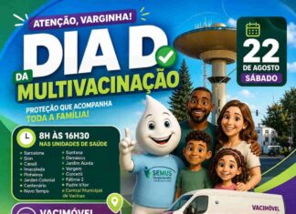 Dia D da Multivacinação terá Zé Gotinha, ET de Varginha e Vacimóvel neste sábado