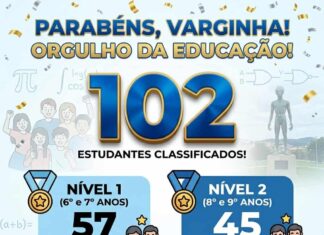 Educação de Varginha comemora desempenho histórico com 102 alunos classificados para a 2ª fase da OBMEP 2026