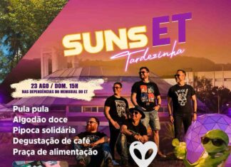Banda Alien Heart se apresenta neste domingo (23) na Tardezinha do ET, em Varginha. Evento gratuito terá música, gastronomia e ações beneficentes.