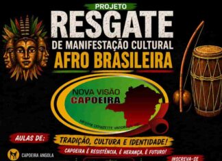 Projeto oferece aulas gratuitas de Capoeira em Varginha Projeto Resgate oferece atividades gratuitas de cultura afro-brasileira em Varginha, com aulas de Capoeira Angola, Jongo, Samba de Roda, Maculelê e musicalidade.