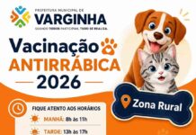Vacinação antirrábica já imunizou mais de 1 mil animais e continua neste domingo em Varginha Varginha realiza a vacinação antirrábica na zona rural nos dias 16, 23 e 30 de agosto. Confira os horários da campanha e como proteger cães e gatos.