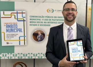 Livro sobre Comunicação Pública municipal, resultado de dissertação da UNIFAL-MG, é lançado em Brasília Agnaldo Montesso apresenta o livro sobre Comunicação Pública municipal, resultado de pesquisa desenvolvida no mestrado da UNIFAL-MG, campus Varginha