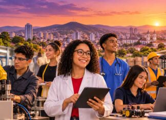 Trilhas de Futuro 2027 oferece cursos técnicos gratuitos em Varginha; veja escolas e cursos Trilhas de Futuro em Varginha