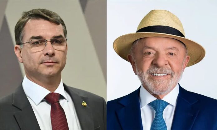 flavio-lula (2) Flávio Bolsonaro (PL) e Lula (PT)